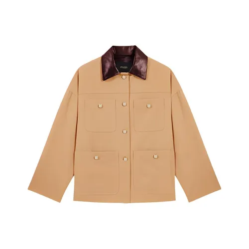 Maje Куртки и Пальто Женские Бежево-Желтые