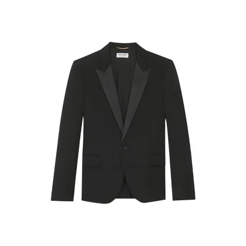 SAINT LAURENT Бизнес-костюм пальто женское черное