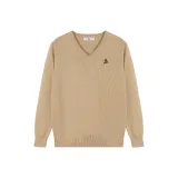 Коричневый пуловер свитер