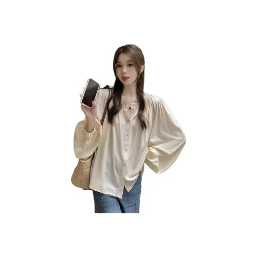 Flowers in water Рубашка Женские Абрикос