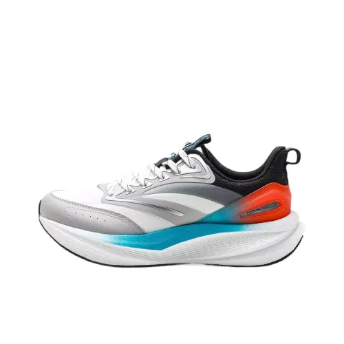 QIAODAN Rebound Slip-resistant Low Top Marathon Long-Distance Running Sprint Running Shoes Men's White Gray QIAODAN Отскок Противоскользящий Низкий Топ Марафон Долгая Дистанция Бег Спринт Беговые Кроссовки Мужской Белый Серый