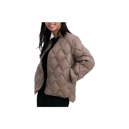 UNIQLO Молочный чайный коричневый Женские Куртки