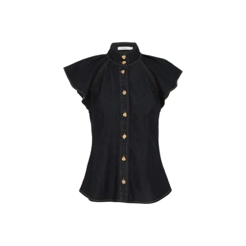 Zimmermann SS25 Рубашка Женская Синяя