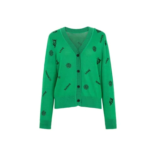 XG Зеленый Женские Трикотаж