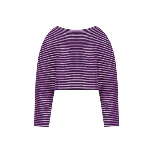 EMPORIO ARMANI SS24 Трикотаж Женский Фиолетовый