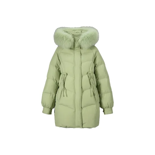 XIANGYING Пуховик Женский Фруктовый Зеленый