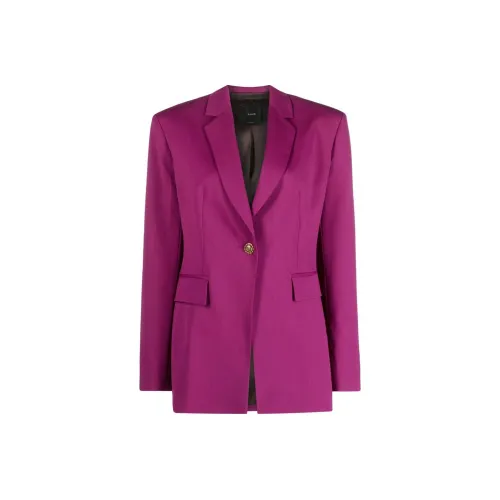 PINKO FW22 Бизнес-костюм Пальто Женское Розово-красное