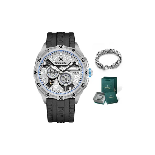 DEESIO Submariner Collection Автоматический Механический Механизм Часы Мужские Серебристый Циферблат