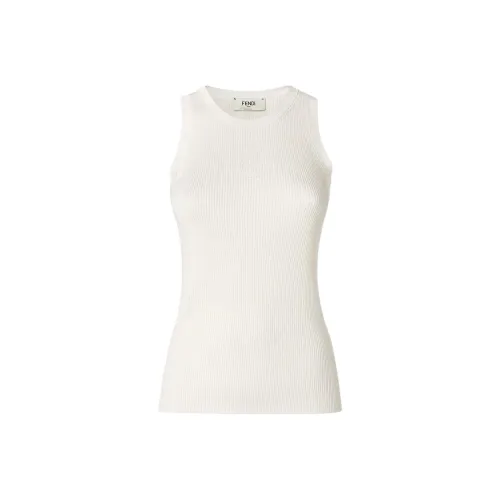 FENDI SS25 Майка Женская Белая