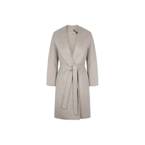 'S MAX MARA Серое Женское Пальто