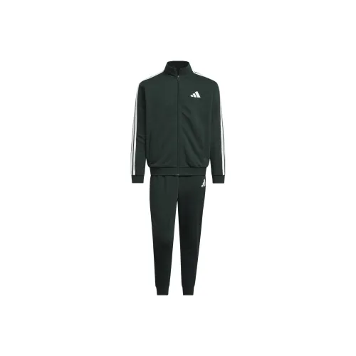 Adidas V Tracksuit Повседневная Спортивная Одежда Мужская Темно-Зеленая