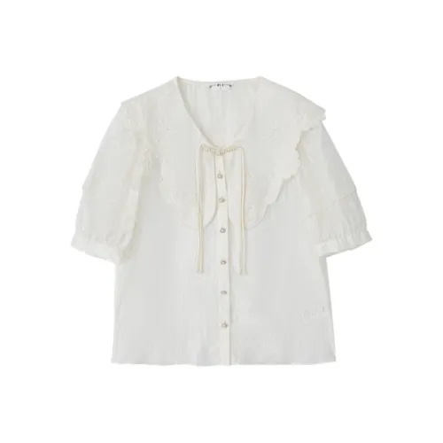 Pit Рубашка Женская Светло-Бежевая Белая