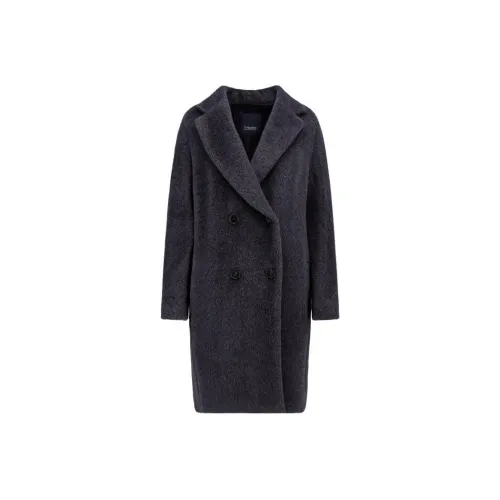 'S MAX MARA Темно-серое Женское Пальто