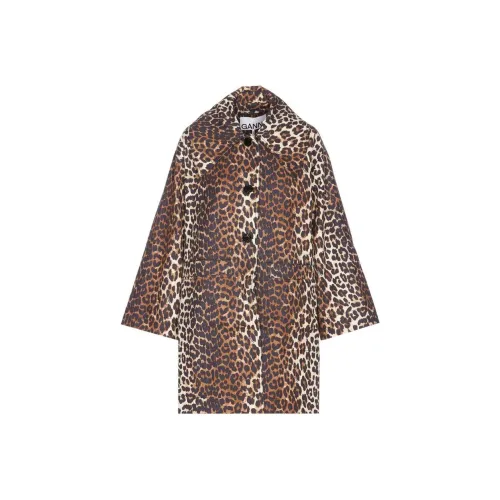 GANNI Коричневые Женские Рубашки