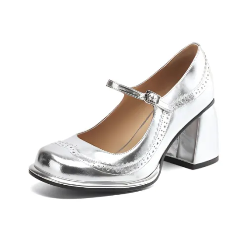 Echo yolo Грубый каблук Туфли Мэри Джейн Высокие каблуки 5-8 см Женские