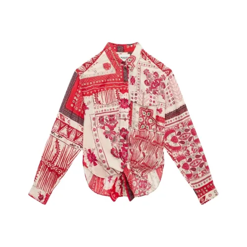 ISABEL MARANT ETOILE Ярко-красные Женские Рубашки