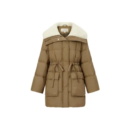 Carven Оливковые Женские Пуховики