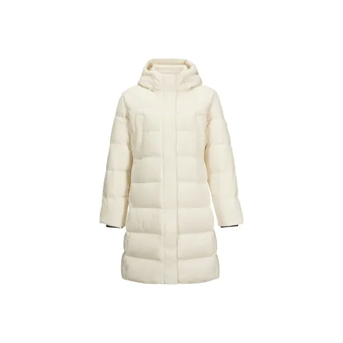 Skechers Mountain and Wild Outdoor Series Пуховик Женские Яичный Белый Цвет