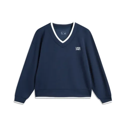 LINING Sports Life Collection Темно-морской синий Женские Толстовки