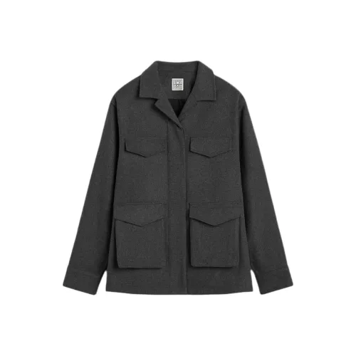 TOTEME FW24 Куртки и Пальто Женские Фотиния Серый