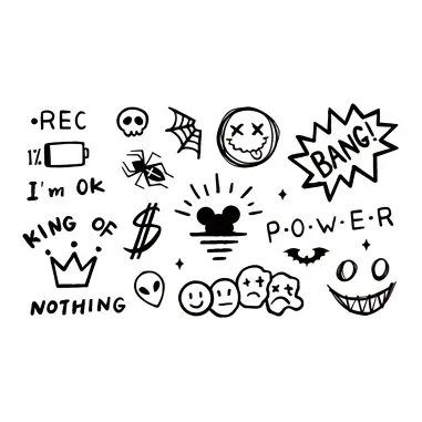 ZAIBIAN Многоцветный Креативный C Модный Наклейка Травяной Водонепроницаемый Полупостоянная Наклейка для Татуировки