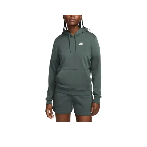 Nike Sportswear Club Флис Толстовка Женская Винтажный Зеленый