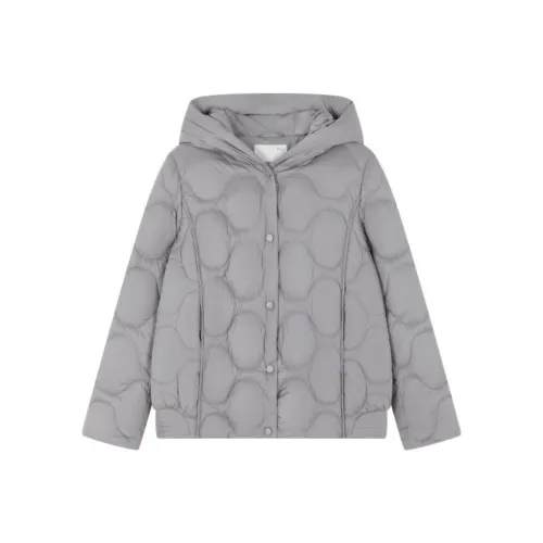 IHIMI Пуховик Женский Перо Серый