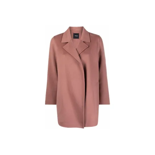 Theory Лотосовый цвет Женское пальто