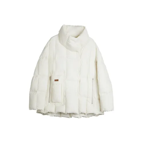 ELLE Экрю Женские Пуховики