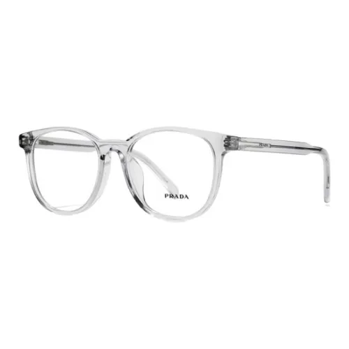 PRADA Пластиковая оправа Круглые Оправы для очков Унисекс Прозрачно-серый