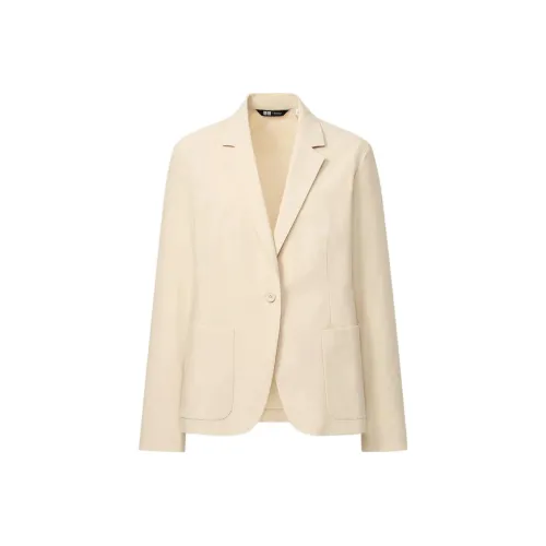 UNIQLO Бизнес-костюм женский светлый бежевый