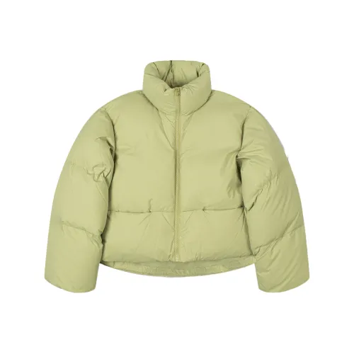 LOW CLASSIC VOLUME Пуховая куртка Черный пуховик Женский Светло-зеленый Неоново-зеленый