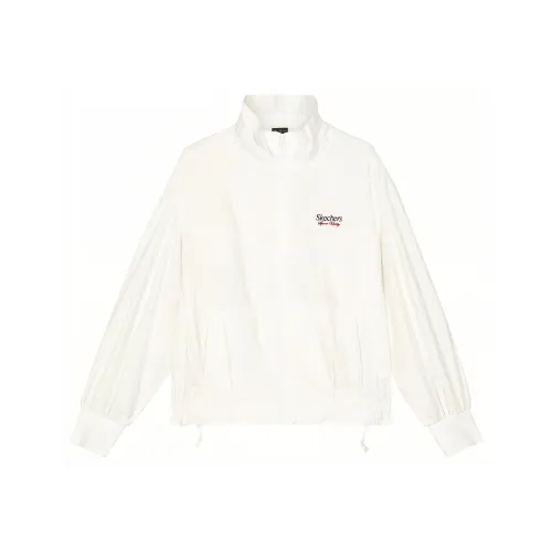 Skechers Куртки и Пальто Женские Зефирно-Белый