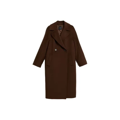 WEEKEND MaxMara Коричневое Женское Пальто