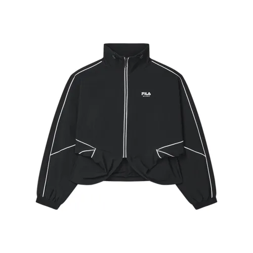 FILA MILANO Итальянская коллекция роскошных спортивных товаров Глубокий черный Женские куртки