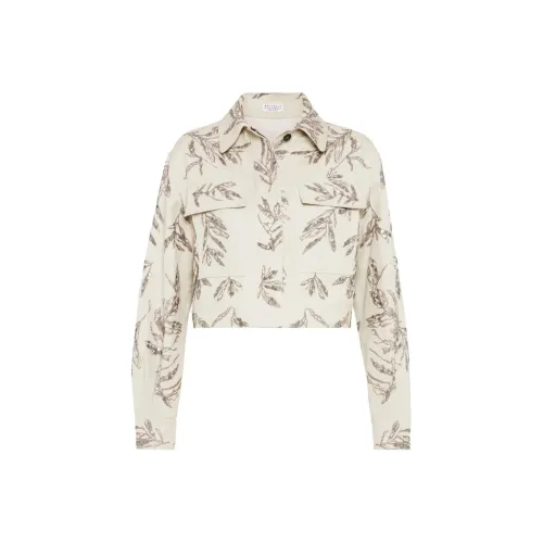 BRUNELLO CUCINELLI Куртка Женская Бежевая