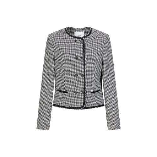JZ. ANNAKRO Куртки Пальто Женские Черная Клетка