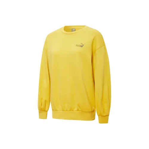 PUMA Толстовка Женская Бамбук Желтый