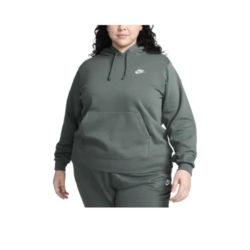 Nike Sportswear Club Флис Толстовка Женская Винтажный Зеленый