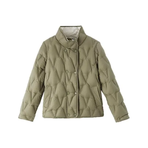 IHIMI Пуховик Женский Горох Зеленый