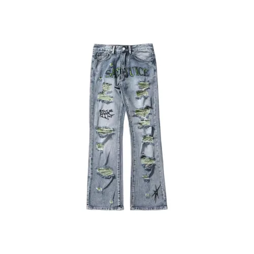 STRANGER LAB Синие Унисекс Джинсы