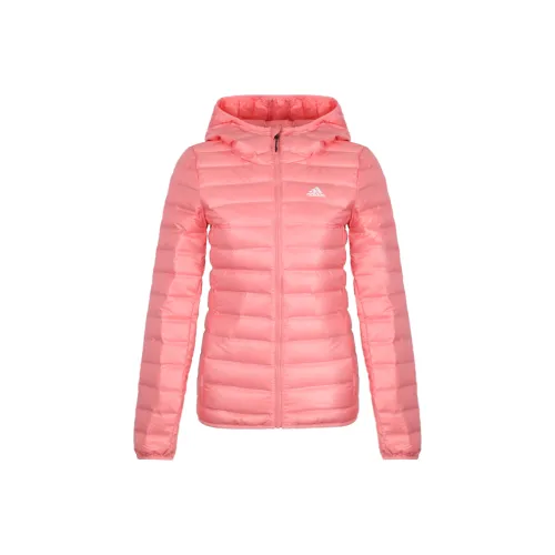 Adidas Женские красные пуховики