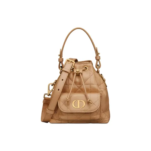 DIOR Caro Lambskin One Shoulder Bag Женская Коричневая