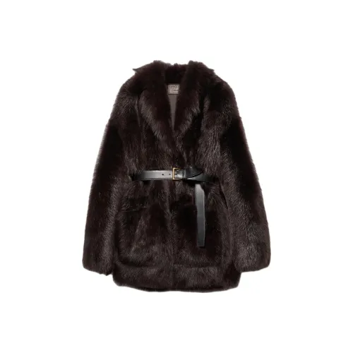 PRADA Куртки и Пальто Женские Темно-Коричневый