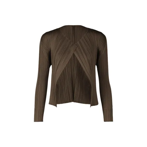 PLEATS PLEASE ISSEY MIYAKE Трикотаж Женский Умбра