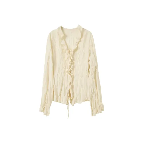 3COLOUR Экрю Женские Рубашки