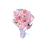 Розовый лилия букет, стиль позиционирования B [материал упаковка]