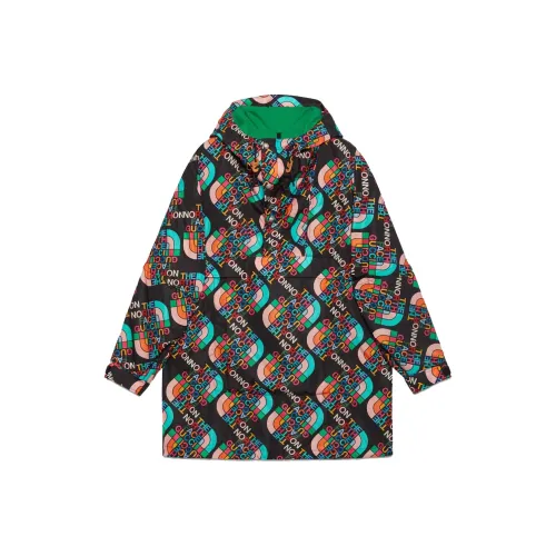 GUCCI x THE NORTH FACE Фиолетовый LABEL Gucci X THE NORTH FACE FW22 Пальто Женское Черное