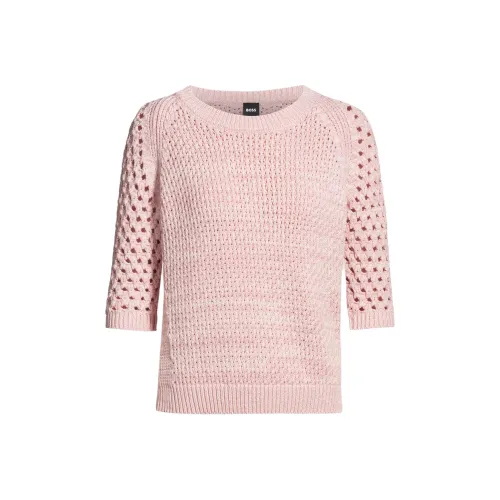 HUGO BOSS Светло-розовый Женские Трикотаж