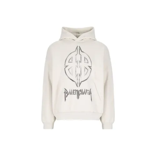 Balenciaga Свитшот Стандартный Женский Бежевый